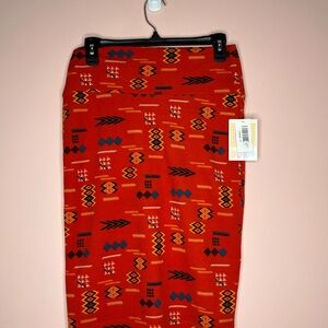 NWT LuLaRoe Red Cassie Pencil Skirt